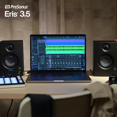 PreSonus Eris 3.5 Gen 2 – 3,5" Desktop-Aktivlautsprecher für Multimedia, Gaming und Musikproduktion