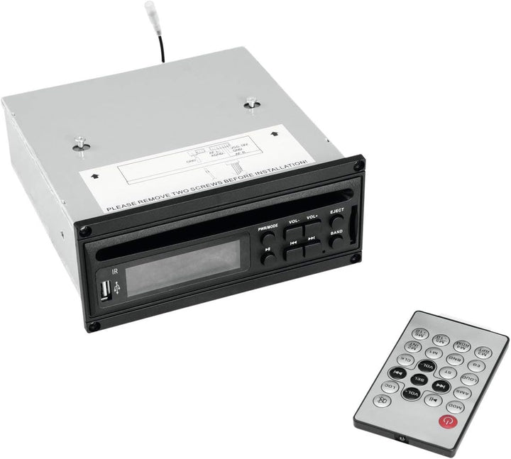 OMNITRONIC MOM-10BT4 CD-Player mit USB & SD | CD-/MP3-Player-Einbaumodul mit SD-Kartensteckplatz und