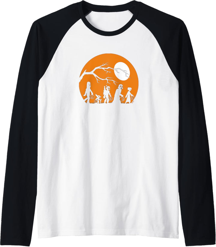 Star Wars Trick Or Treat Halloween Silhouette Raglan