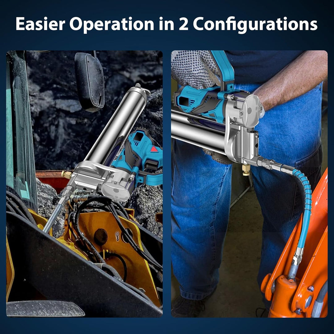 Akku Fettpresse, 10000 PSI Fettpresse Batteriebetrieben Elektrische Fettpresse Kompatibel mit Makita