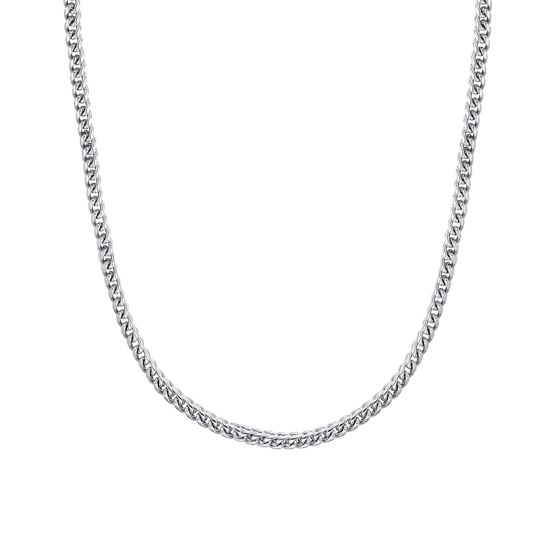 s.Oliver Halskette Edelstahl Herren Halsschmuck, 50+5 cm, Silber, Kommt in Schmuck Geschenk Box, 203