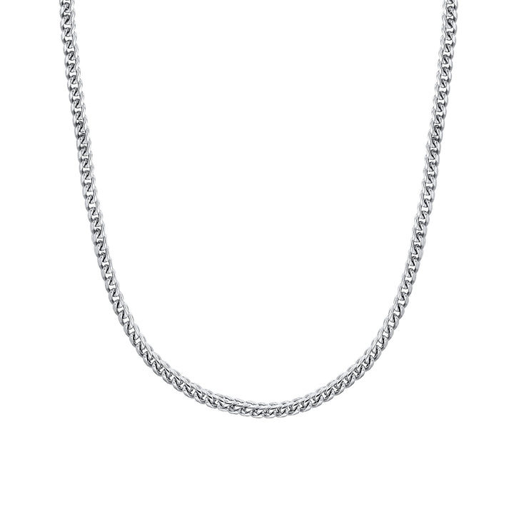 s.Oliver Halskette Edelstahl Herren Halsschmuck, 50+5 cm, Silber, Kommt in Schmuck Geschenk Box, 203