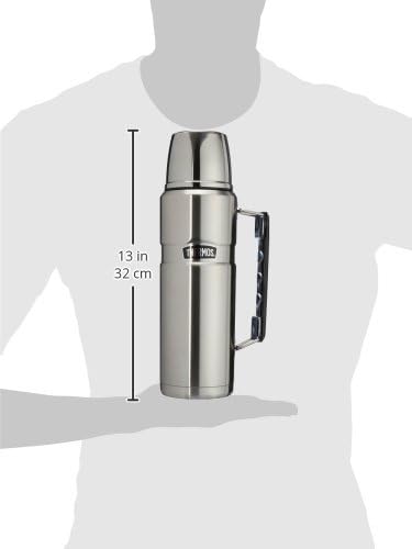Thermos 4003.205.120 Isolierflasche Stainless King, 1,2 L, Edelstahl mattiert Edelstahl 1,2 l mit Gr