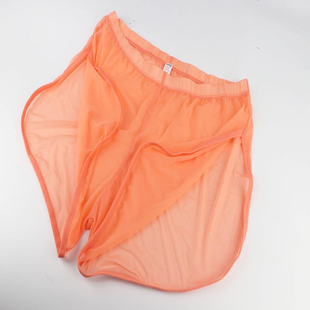 Herren Boxershorts Transparent Leicht Luftig Atmungsaktiv Bequem Geeignet für den Sommer Schwarzoran