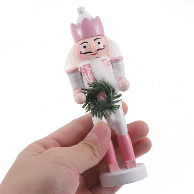 Veemoon 5 Stück Kleine Nussknacker-Hängeornamente Weihnachtsbaum-Soldat- Weihnachts-Hängefiguren Nus