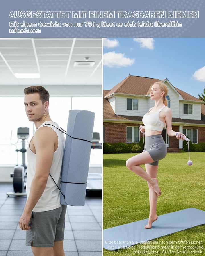 Good Nite Gymnastikmatte Yogamatte Fitnessmatte Rutschfest Trainingsmatte Sport Turn Matten Pilates