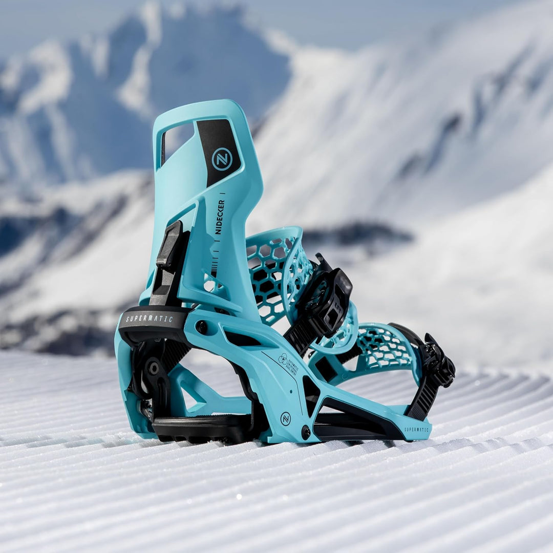 Nidecker OG Supermatic Snowboard Bindungen – Auto Open System mit verstellbarem Highback M (EU 37.5