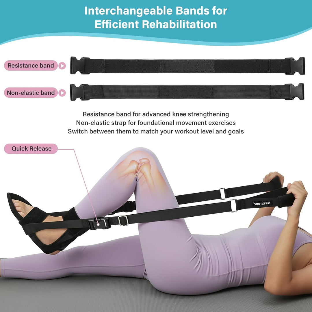 Knieübungsgurt für Physiotherapie, Hilfsmittel zur Genesung nach Knieersatz, Ausrüstung zur Genesung