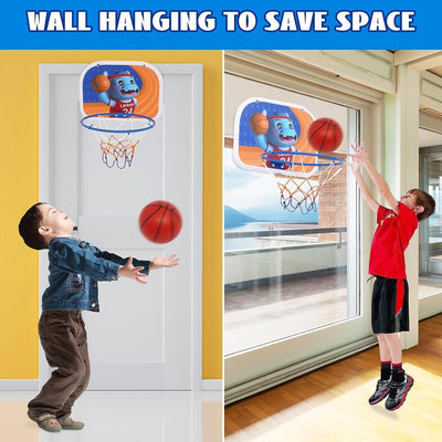 2-in-1-Mini-Basketballständer, Höhenverstellbar Tragbare Kinder-Basketballkorb 96–170 cm, Standfuss