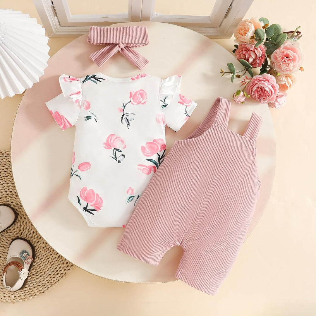 Baby Mädchen Kleidung Outfits Herbst Winter Niedlich Liebe Druck Strampler Cartoon Bär Overalls Hose