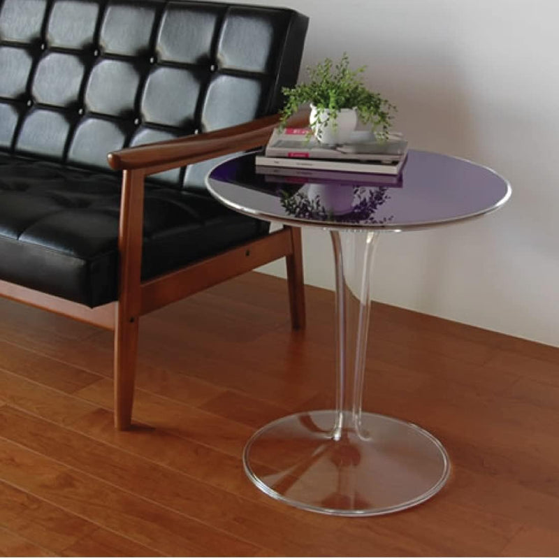 Kartell Tip Top Beistelltisch, Schwarz glänzend Piano in PMMA Nero, Piano in PMMA Nero