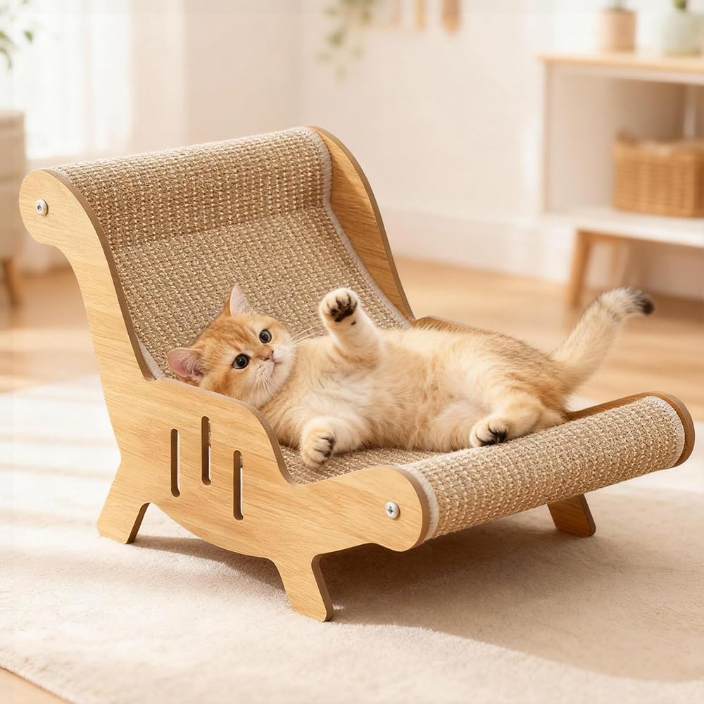 Katzenliege Sisal, Katzen Sisal Liegestuhl, Katzenkratzer Stuhl, Katzen Hängematte-katzen für Katzen