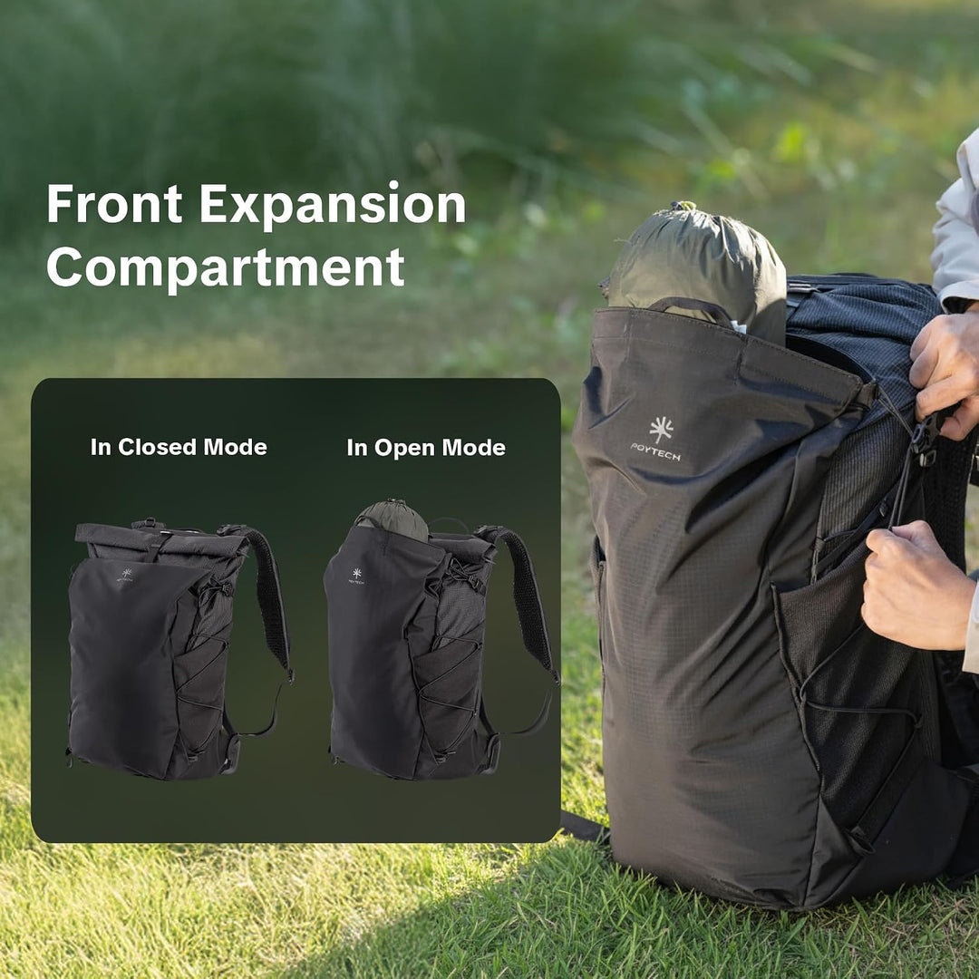 PGYTECH OnePro Ultralight Kamerarucksack Erweiterbar 20L-40L Outdoor Reisen Schwarz 30L, Schwarz 30L