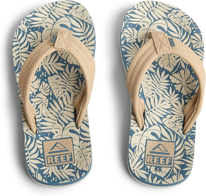 Reef Kindersandalen Kids Ahi 35 EU Blau Hellbraune Handfläche, 35 EU Blau Hellbraune Handfläche