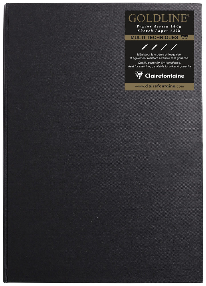 Clairefontaine – Ref. 34241C – Goldline-Kastenblock (64 weisse Blätter) – A3-Grösse (420 x 297 mm),