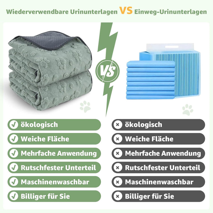 super - saugfähige Welpenunterlagen, weich Hunde PIPI matten, wasserdicht Urinierunterlagen für Hund