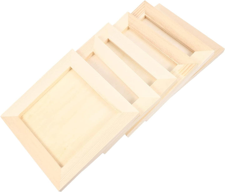 NUOBESTY Rustikale Bilderrahmen 18 STK Unlackiertes Holz Unlackiertes Holz Bilderrahmen DIY Holz Bil