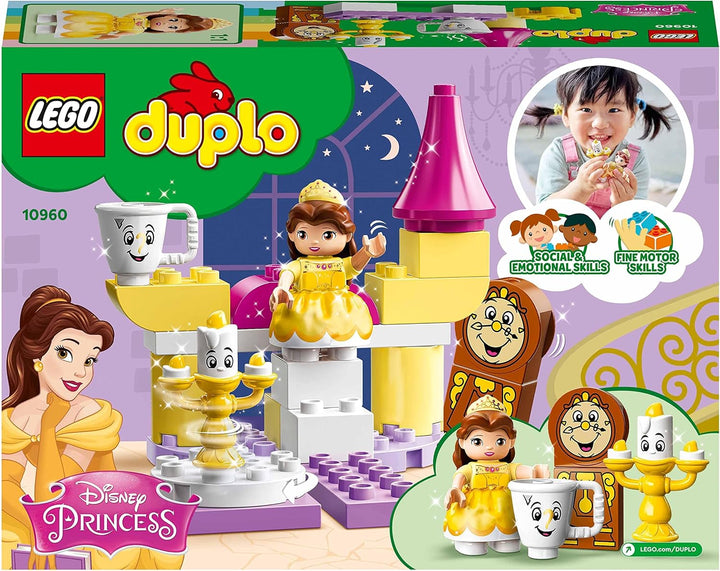 LEGO 10960 DUPLO Belles Ballsaal, Die Schöne und das Biest, Schloss und Prinzessinnen-Spielzeug für
