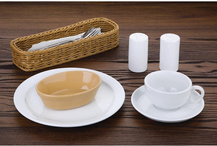 Olympia Steingut Set aus ovalen Schalen (6 Stück), Erdton Braun, Grösse: 44(H)x 145(B)x 104(T)mm, ov