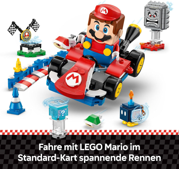 LEGO Mario Kart - Interaktiver Mario & Standard-Kart - Nintendo Spielzeug - Spiel Rennstrecke mit Au