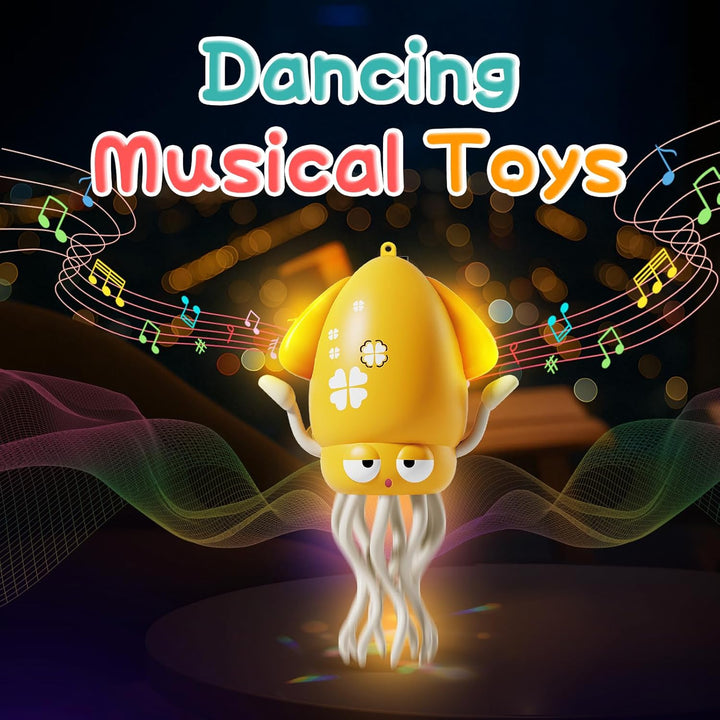 Tanzender & krabbelnder Oktopus mit LED Lichtern und Musik - Automatisch schwingendes musikalisches