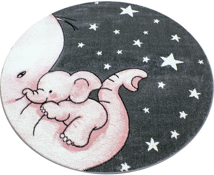 Kinderteppich Elefant Design Spielteppich Weich & Soft Babyzimmer Spielzimmer Kinderzimmer Teppich K
