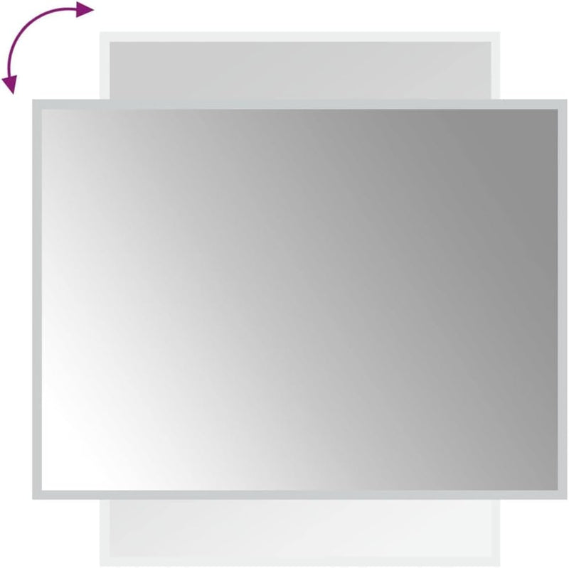 vidaXL LED Badspiegel Beleuchtung Wandspiegel Lichtspiegel Badezimmerspiegel Bad Spiegel Badezimmer