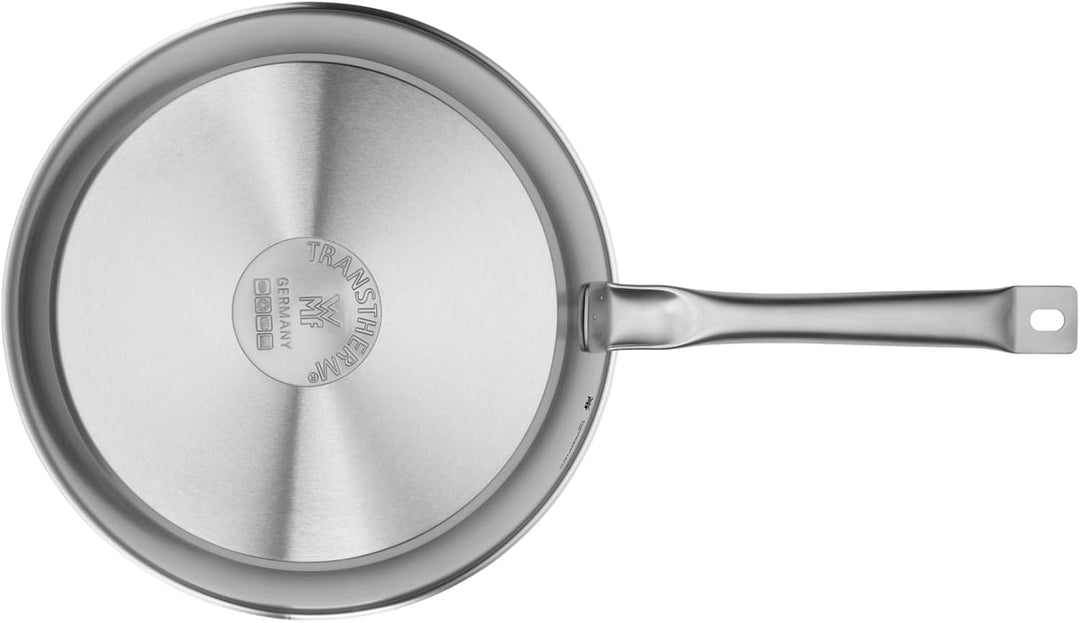 WMF Gourmet Plus Bratpfanne 28 cm, Edelststahlpfanne Induktion unbeschichtet, mattiert, spülmaschine