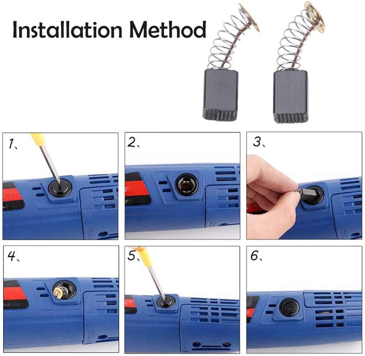 TopHomer 10 Stück Kohlebürsten Ersatz, 7 * 11 * 18 mm – Für Elektrowerkzeuge & Elektromotoren, 7 * 1