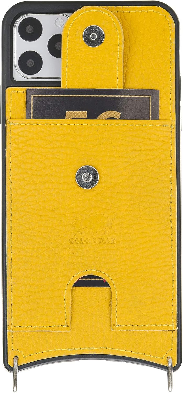 Solo Pelle Lederhülle für das iPhone 11 Pro (Max) 6.5 Zoll Stanford Case Leder Hülle Ledertasche Bac