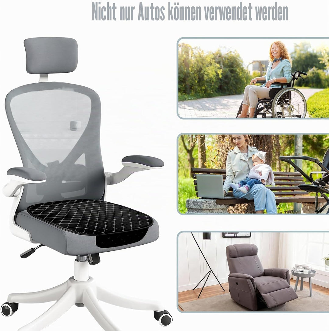 Sitzauflage Auto, 2 Stück Sitzkissen Auto Vordersitze, Stilvolle Car Seat Cover Vordersitze, wasserd