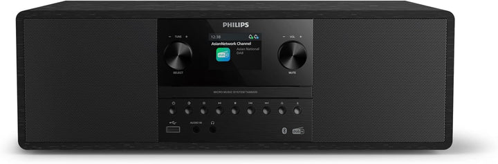 Philips TAM6500/10 100-Watt-Mikro-Musiksystem, Bluetooth 6.0, Auracast, DAB+/UKW-Radio, CD/USB/Audio
