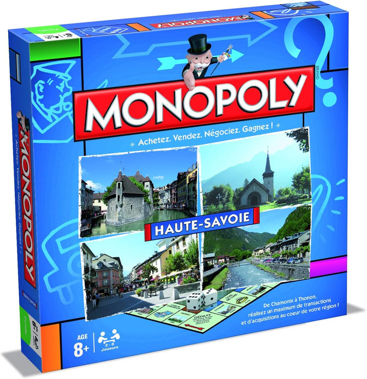 WINNING MOVES - Monopoly – HIGH-Savoie – Gesellschaftsspiel – französische Version Haute-Savoie, Hau