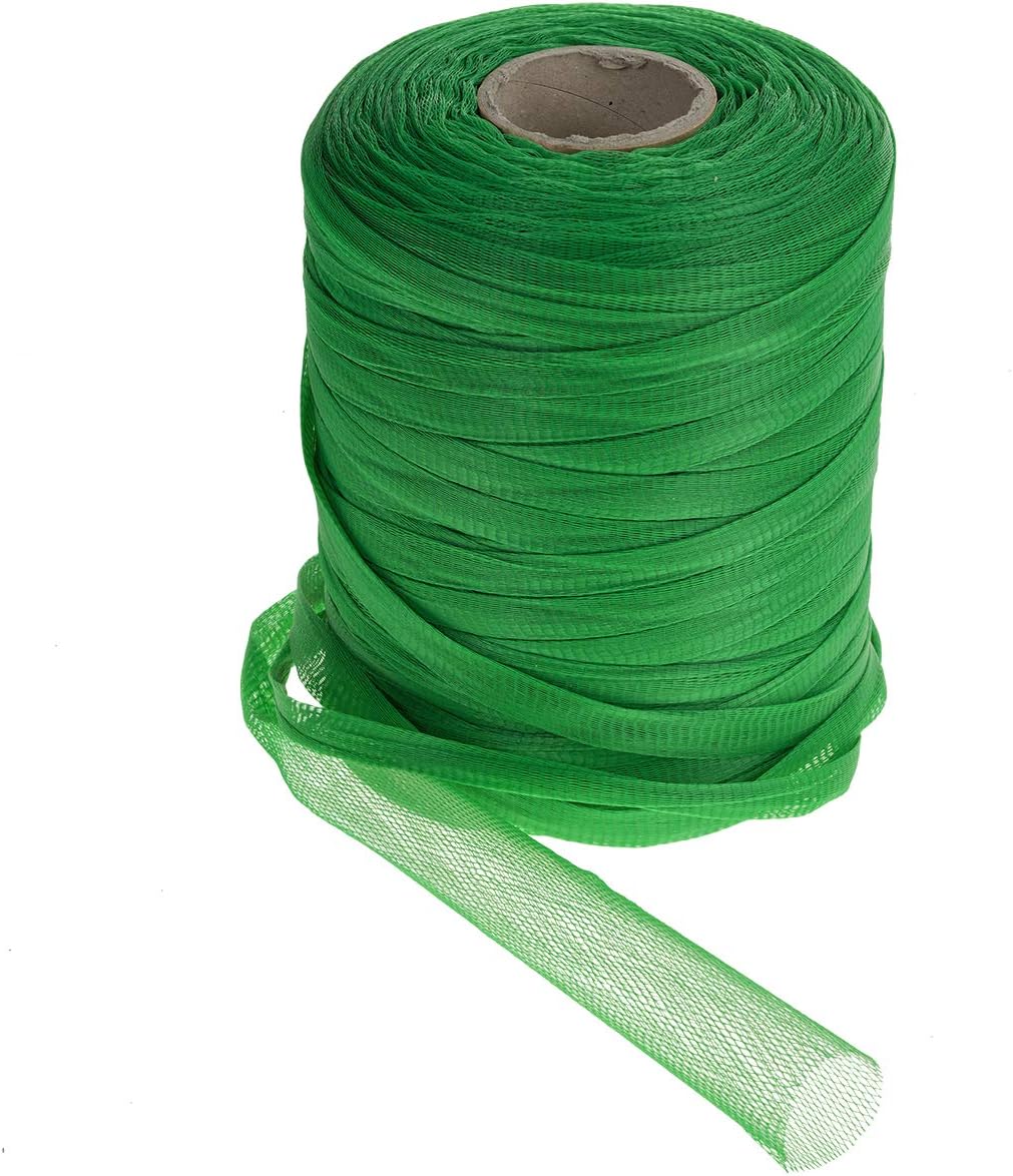 HaGa® Obstnetz Masche 5mm grün 500m Länge Gemüsenetz Aufbewahrungsnetz - extrem belastbar - witterun
