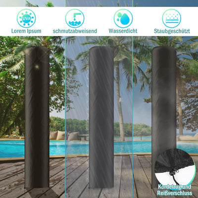 Einfeben 20L Solardusche PVC Gartendusche mit Fussdusche Pooldusche Regulierbare Wassertemperatur bi