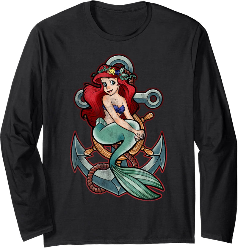 Disney The Little Mermaid Ariel Anchor Langarmshirt