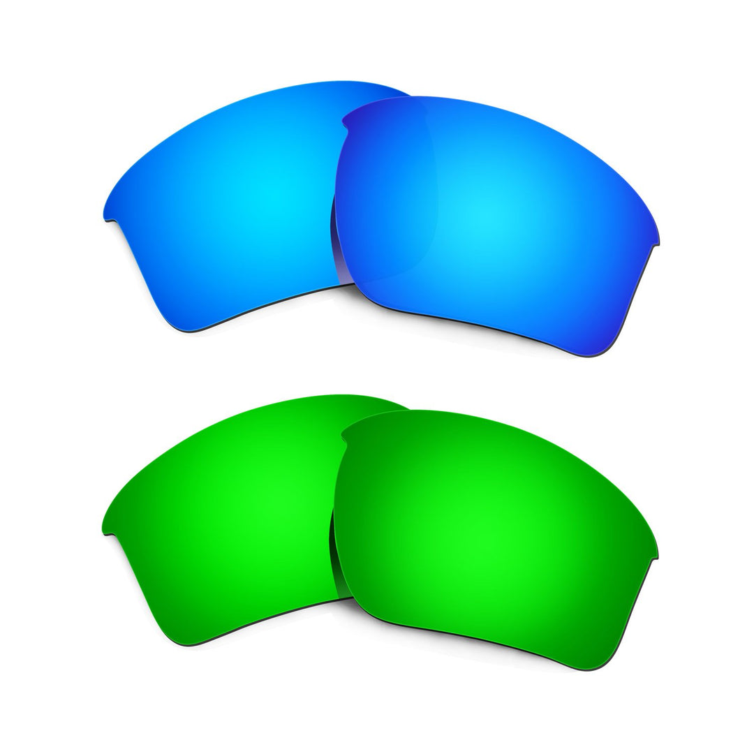 HKUCO Plus Mens Replacement Lenses For Oakley Half Jacket 2.0 XL - 2 pair Combo Pack