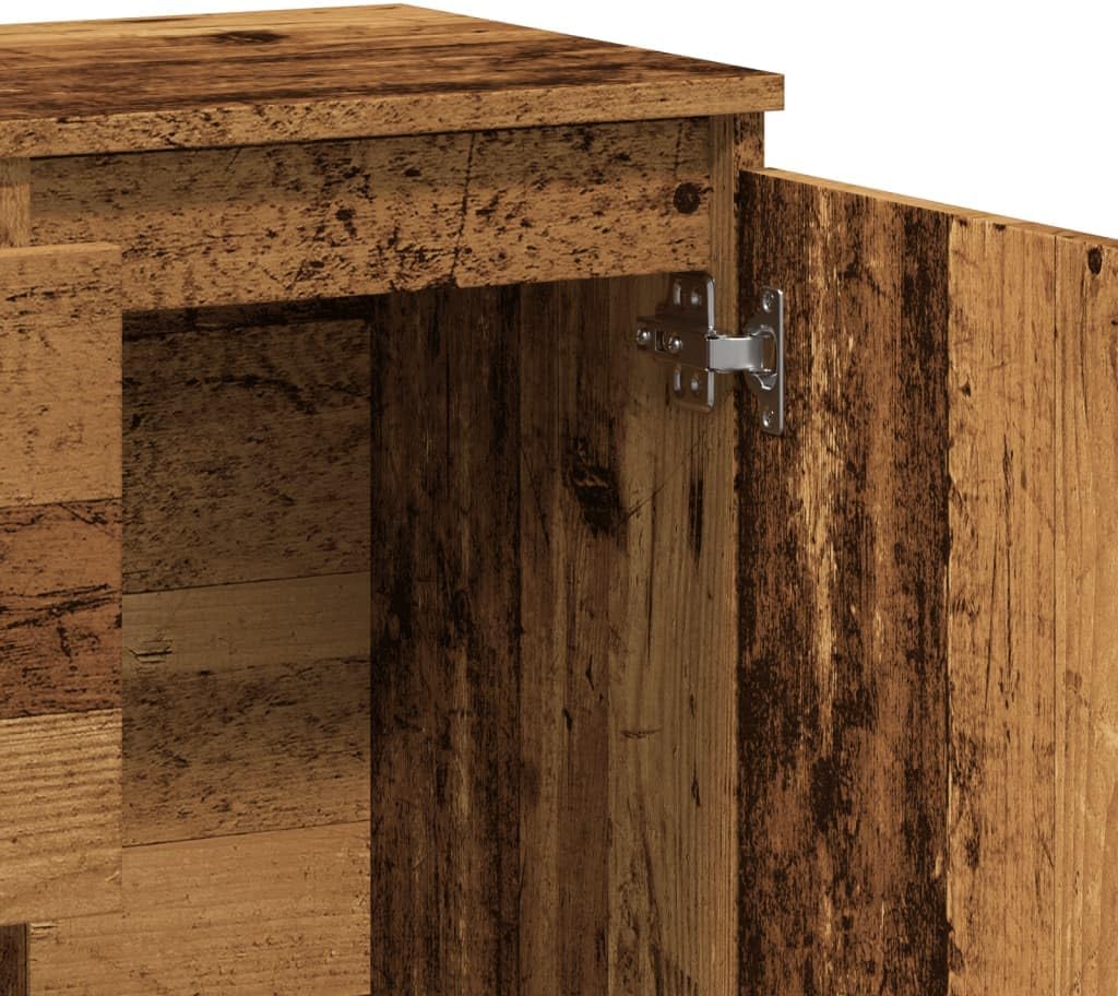 vidaXL Sideboard, Kommode mit 2 Schubladen 2 Türen, Anrichte Schrank für Wohnzimmer, Beistellschrank