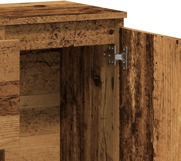 vidaXL Sideboard, Kommode mit 2 Schubladen 2 Türen, Anrichte Schrank für Wohnzimmer, Beistellschrank