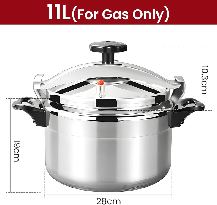 Schnellkochtopf 3L/7L/9L/11L/15L, professionelle Schnellkochtöpfe aus Aluminium mit Sicherheitsverri