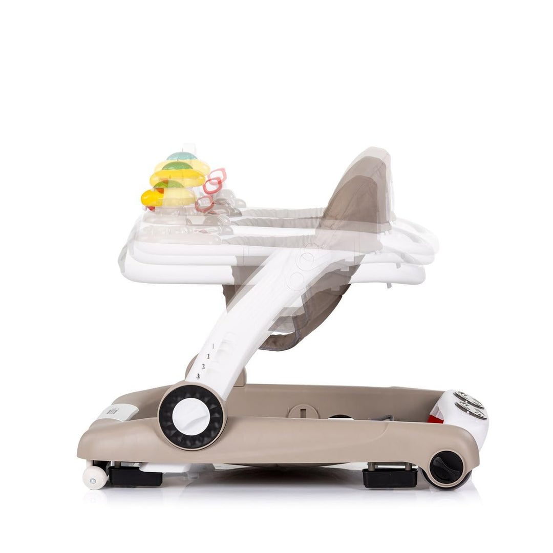 Chipolino Lauflernhilfe little Explorer 4 in 1 Laulernwagen Musik Stopper Räder beige, beige