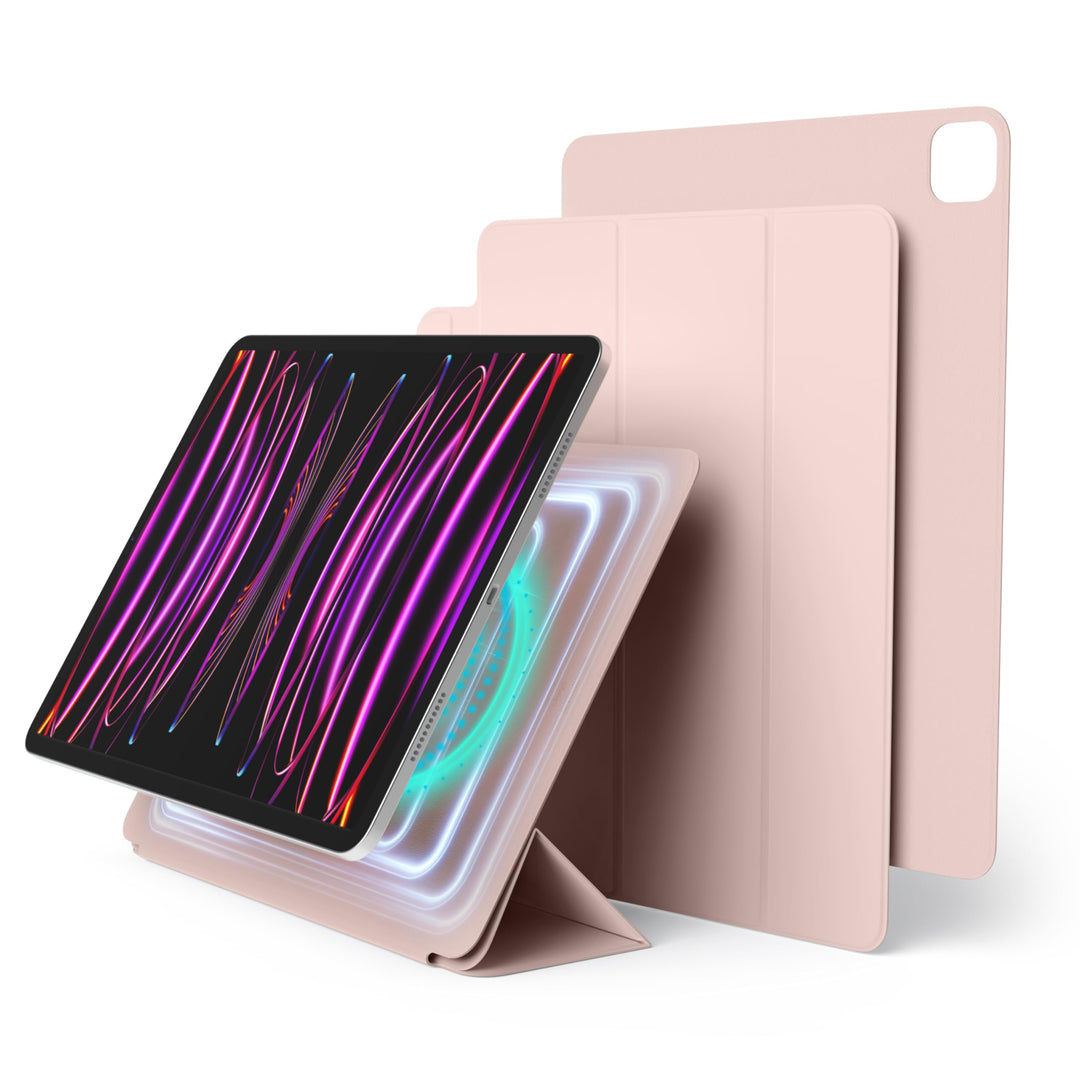 elago Magnetisches Folio Hülle Kompatibel mit iPad Pro 12.9" 6., 5., 4. Gen - Rückwand kann an Metal