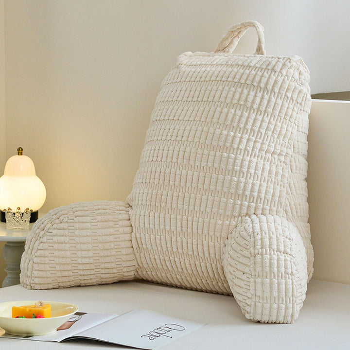 Lesekissen für Bett Und Sofa,Rückenstützkissen Lesekissen mit Armlehne, Erwachsenensofa mit Rückenle