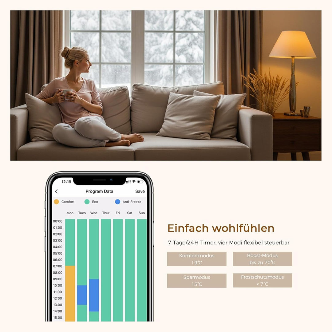 S'AFIELINA Elektrischer Badheizkörper mit Thermostat 1041x400mm Handtuchheizkörper Elektrisch Handtu
