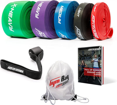 ActiveVikings® Pull-Up Fitnessbänder | Perfekt für Muskelaufbau und Crossfit Freeletics Calisthenics