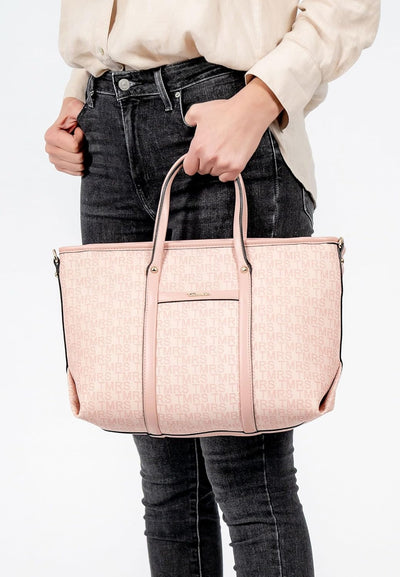 Tamaris Shopper Grace 31438 Damen Handtaschen Print Einheitsgrösse Rose 650, Einheitsgrösse Rose 650