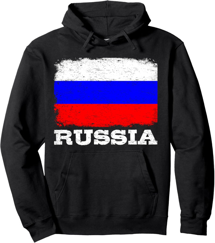 RUSSLAND FLAGGE Geschenk Russland Fahne für Russen Pullover Hoodie