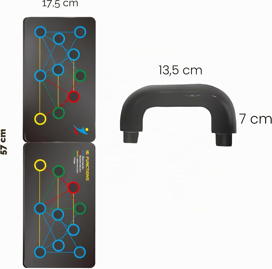 Retoo Push up Board 13 in 1, Faltbare & Tragbare Liegestützbrett mit 2 Liegestützegriffe für Zuhause