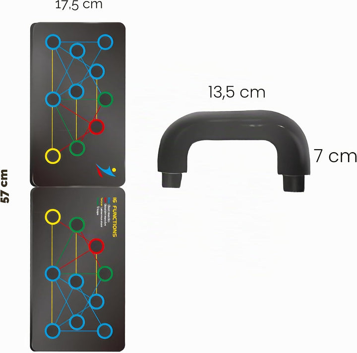 Retoo Push up Board 13 in 1, Faltbare & Tragbare Liegestützbrett mit 2 Liegestützegriffe für Zuhause