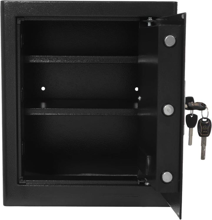 Elektronischer Tresor | 38 * 31 * 45cm | 43L Q195 Kohlenstoffstahl Doppelschloss Elektronischer Safe